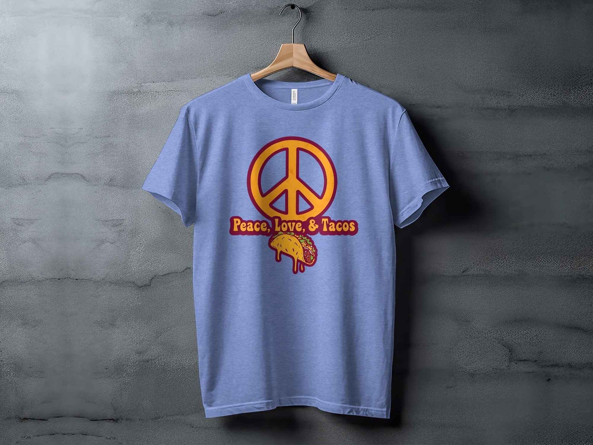 Peace Love Tacos Illustration for Taco Enthusiasts T-Shirt