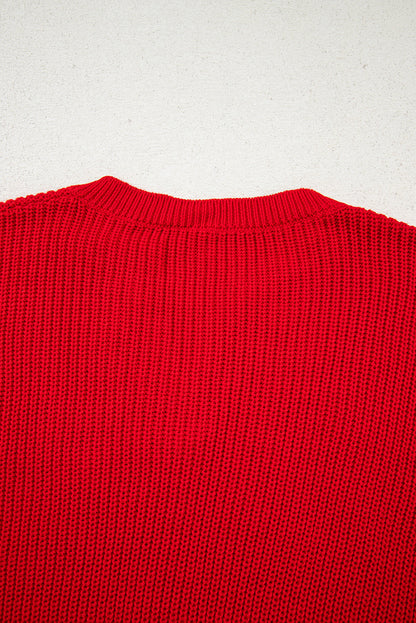 Evelyn Knit Drop Shoulder Sweater