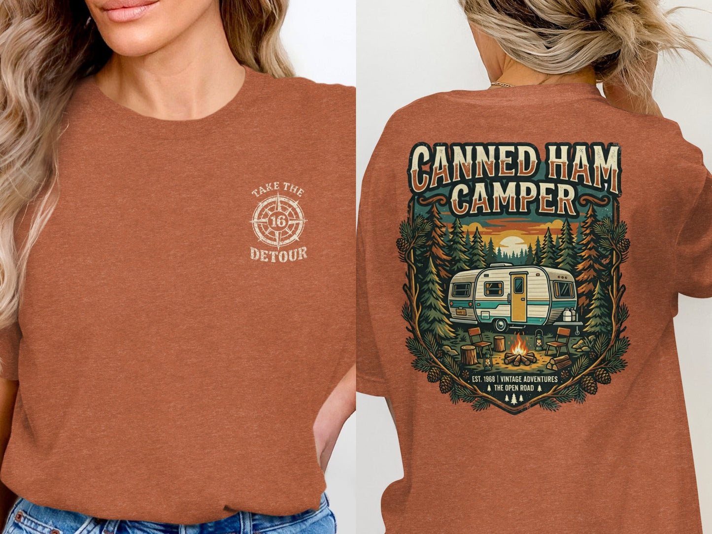 Vintage Canned Ham Camper Graphic Tee