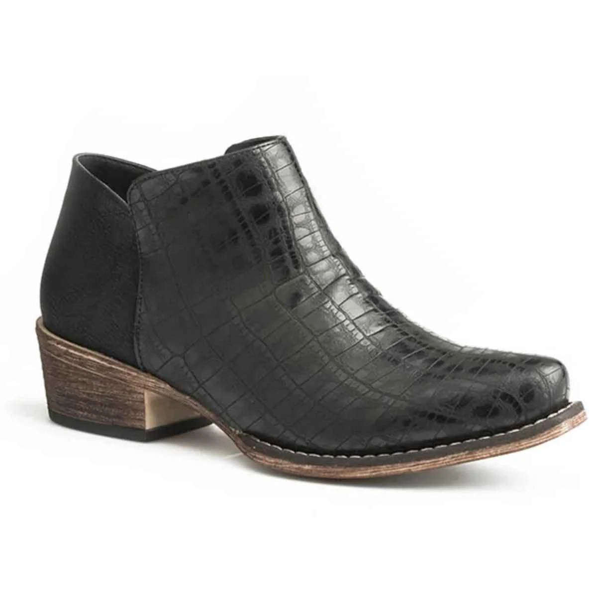 Roper Sofia Caiman (Black) - Women's Cowgirl Boot