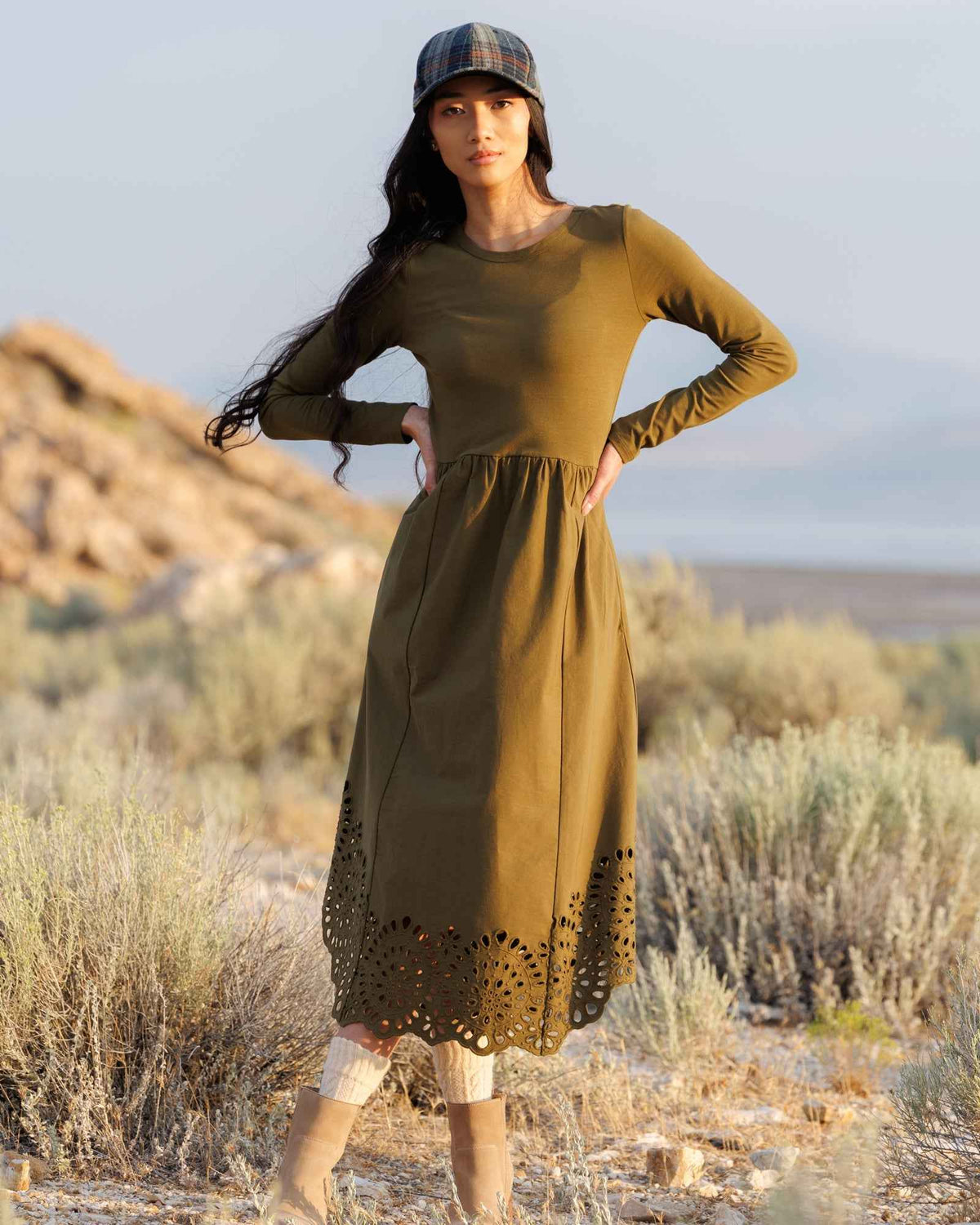 Embroidered Hybrid Dress