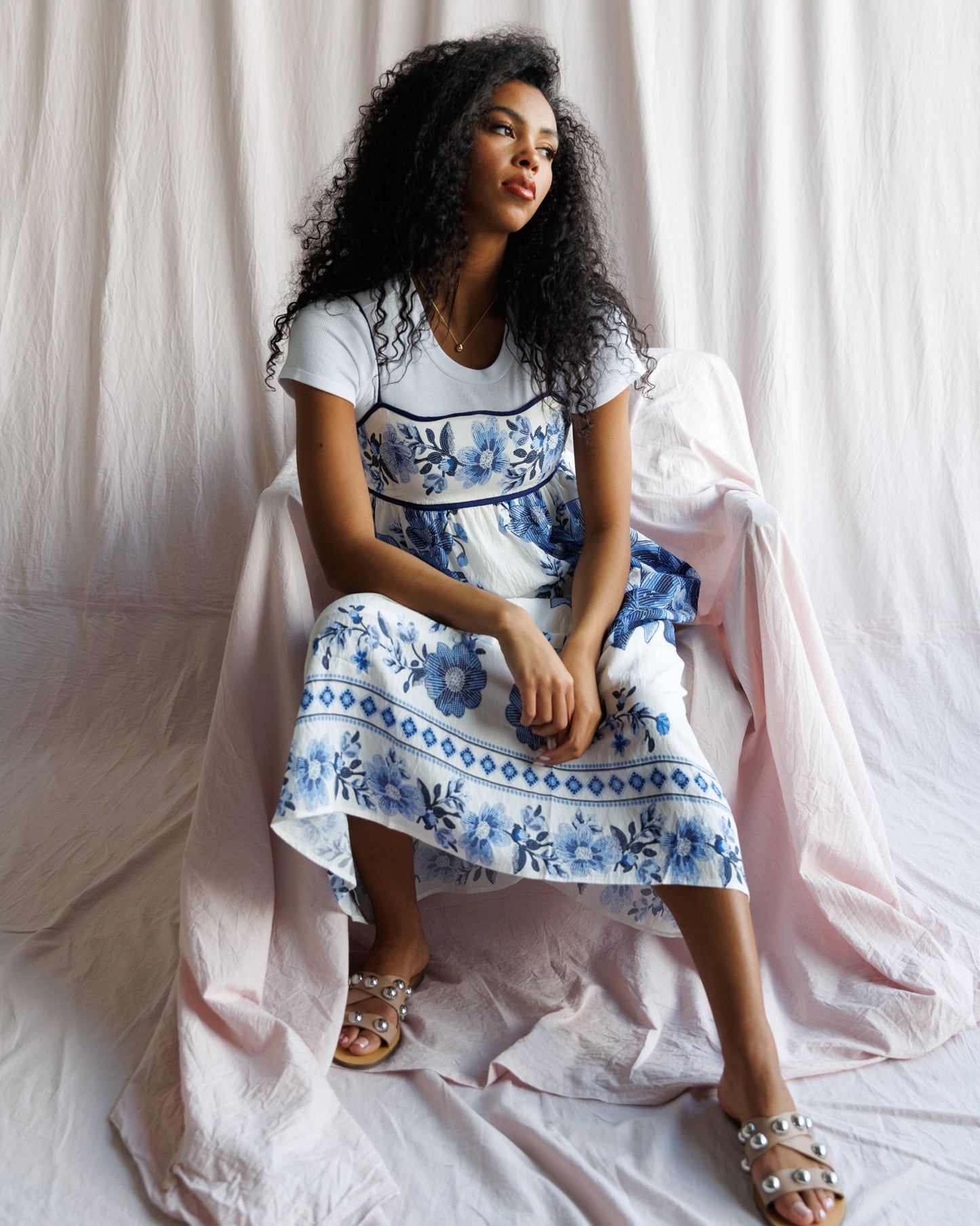 Indigo Garden Dress