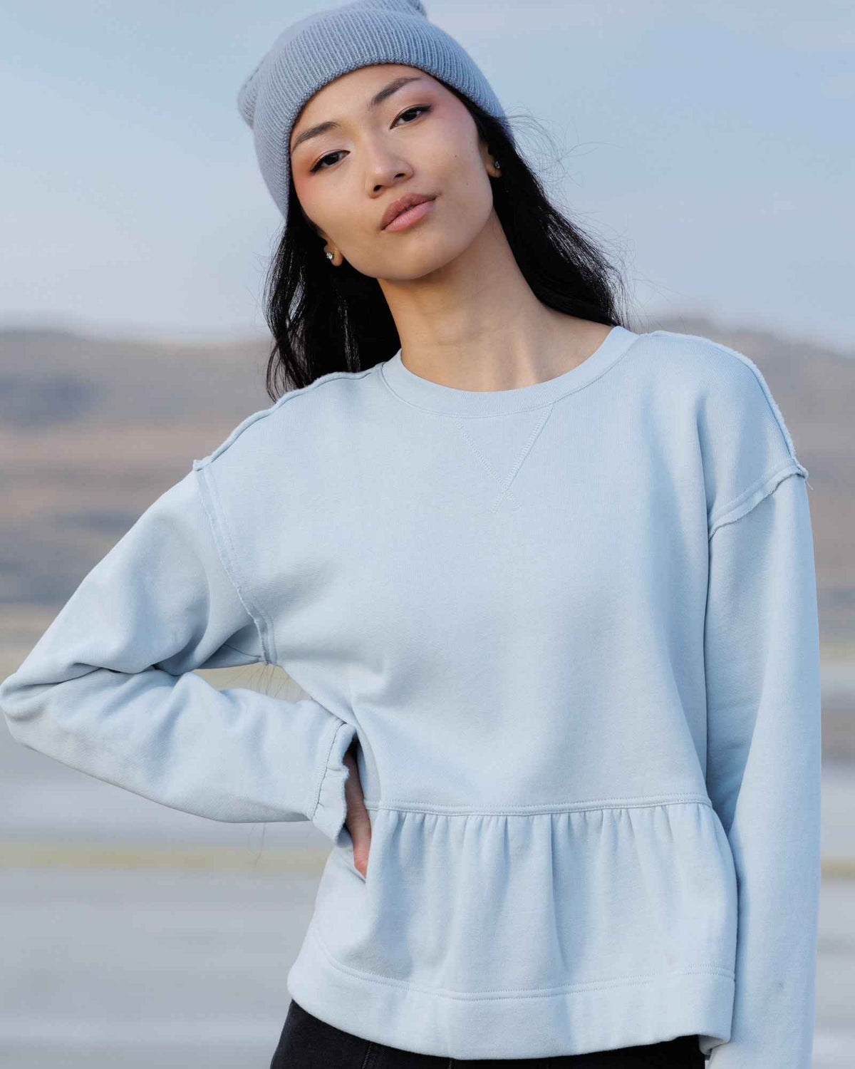 Country Peplum Crew