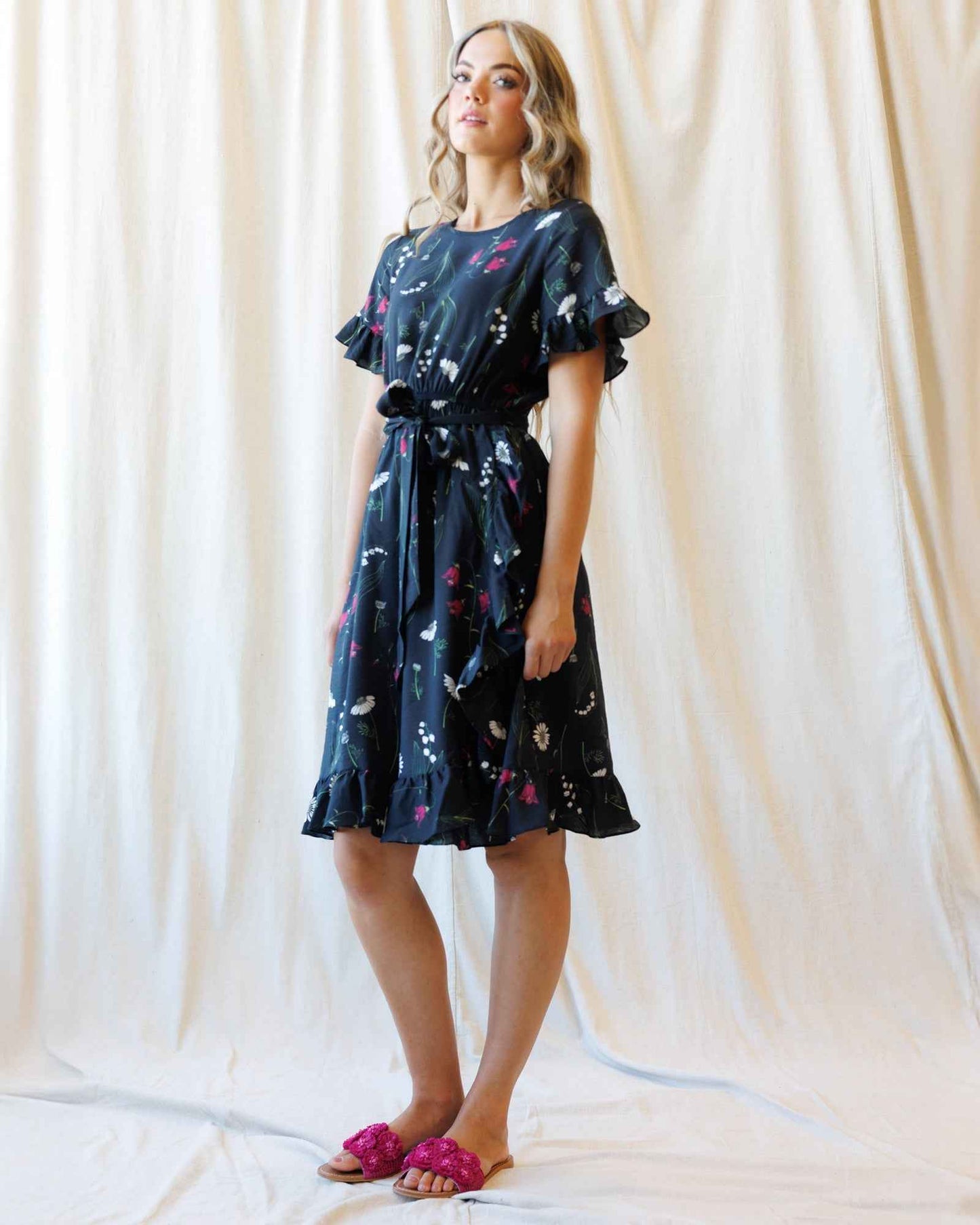 Ruffle & Wrap Dress