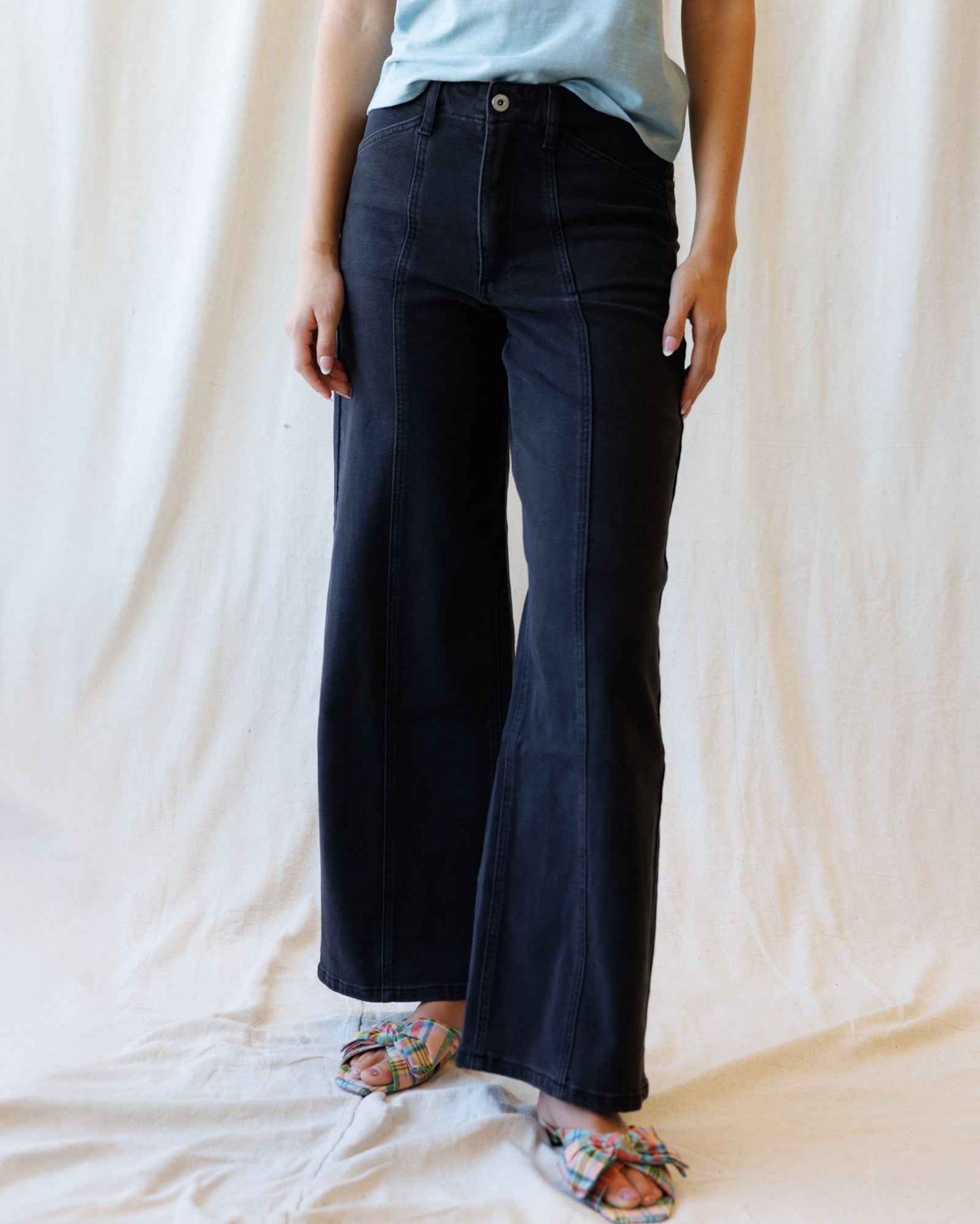 High Rise Seamed Trouser