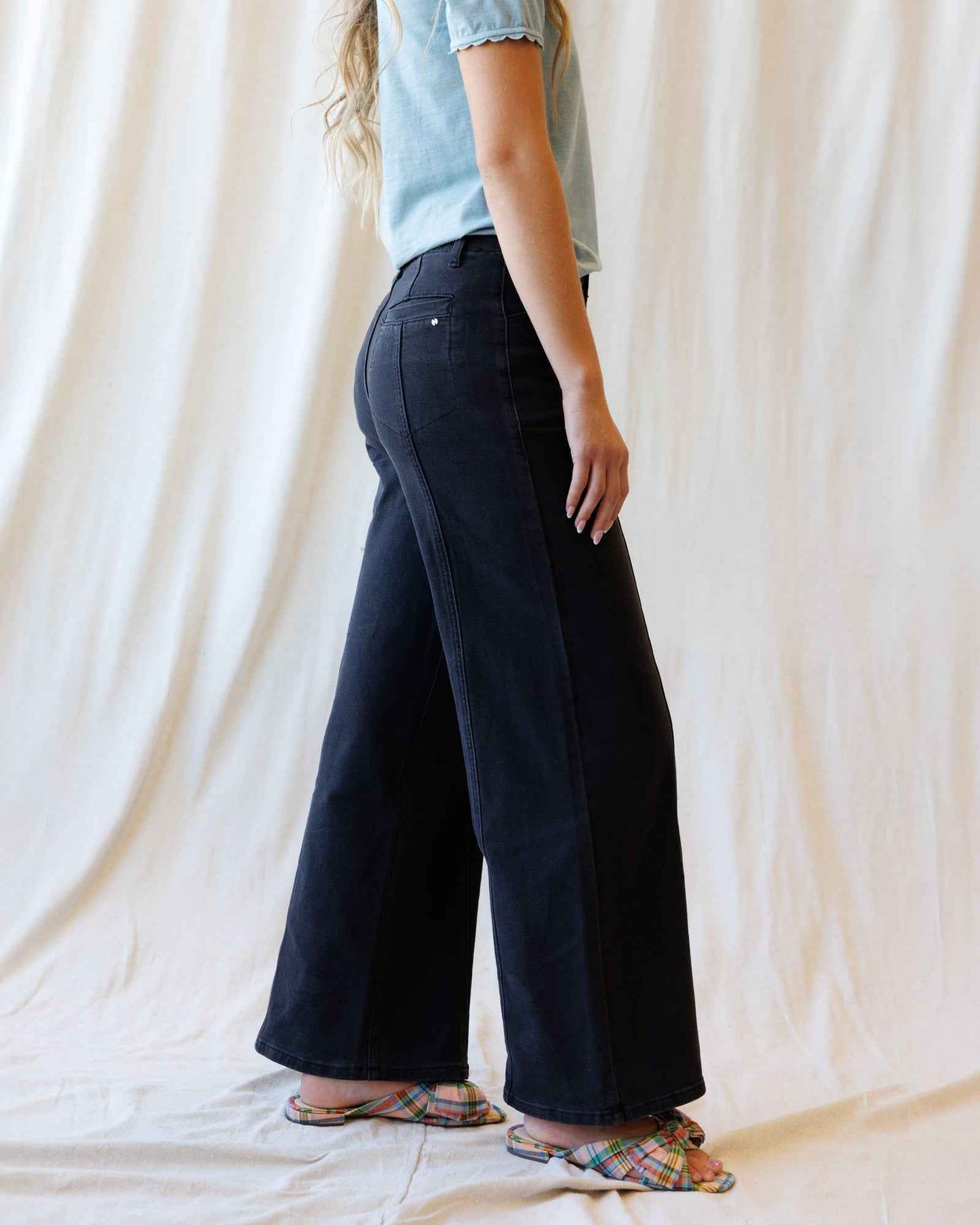High Rise Seamed Trouser