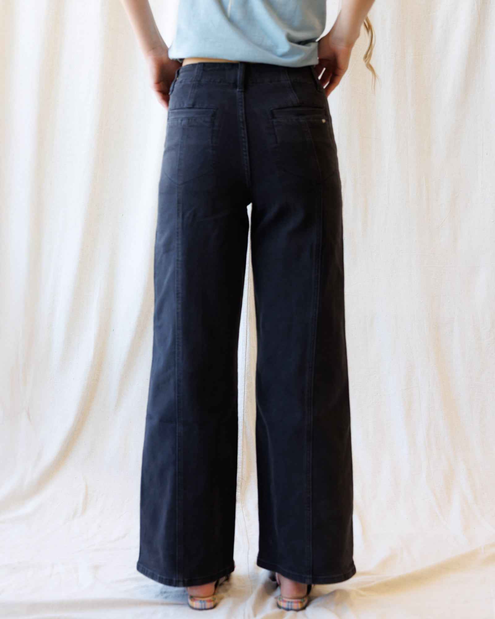High Rise Seamed Trouser