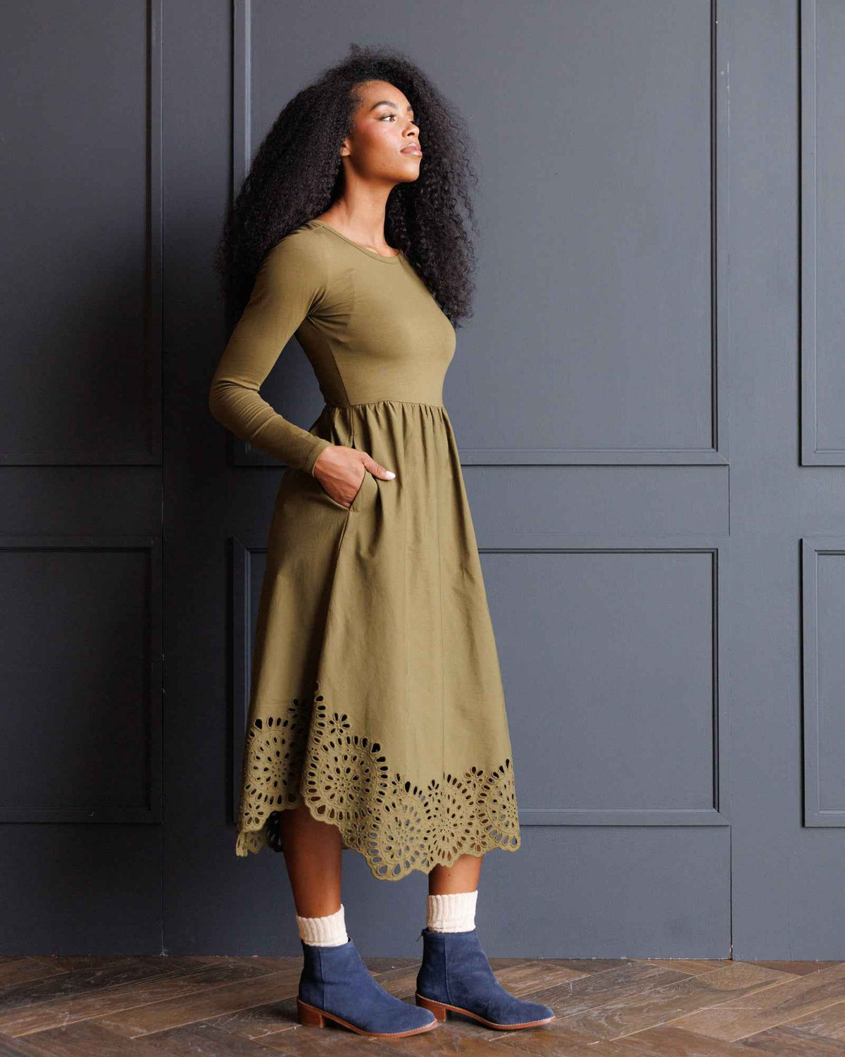 Embroidered Hybrid Dress