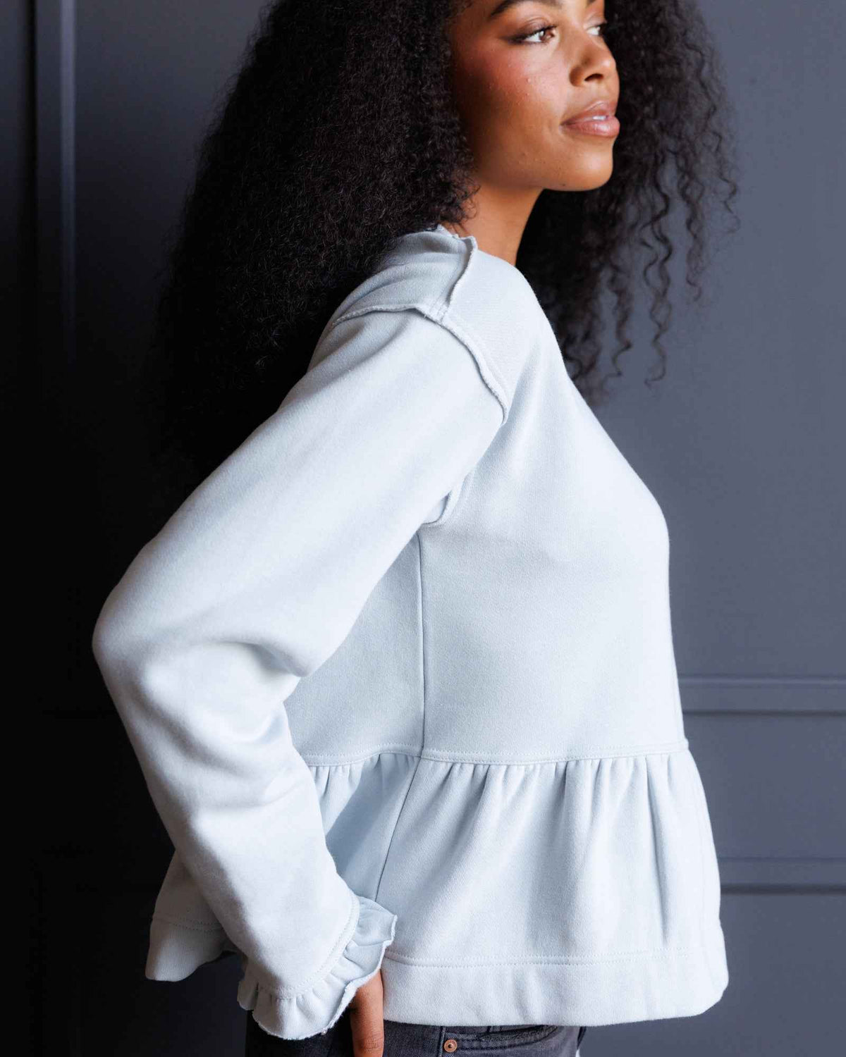 Country Peplum Crew