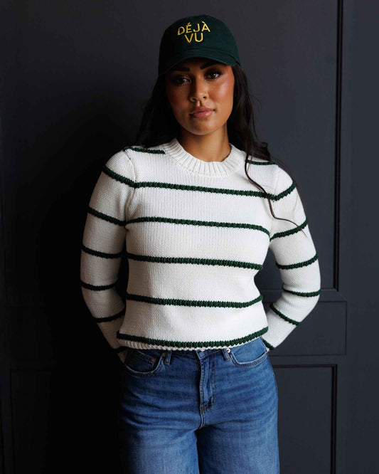 Stitch Stripe Crew