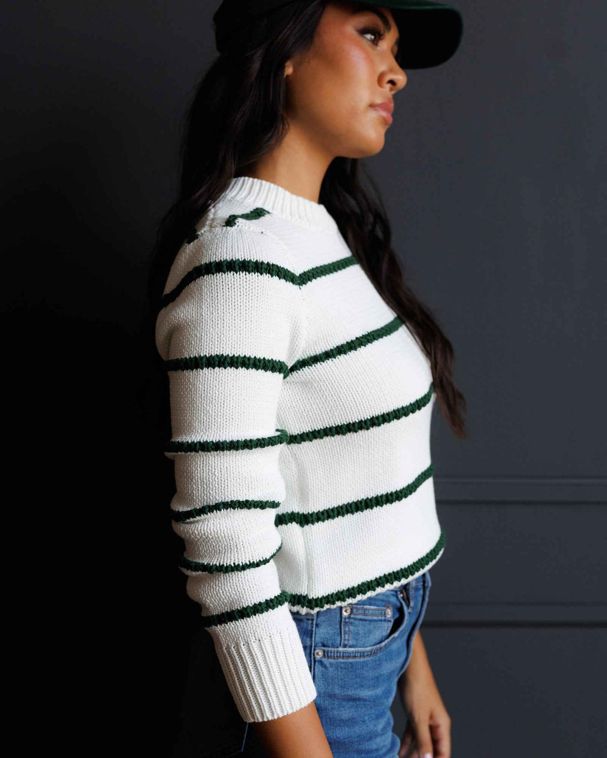 Stitch Stripe Crew