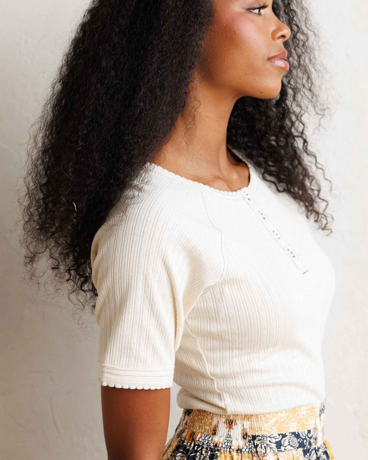 Pointelle Pretty Top
