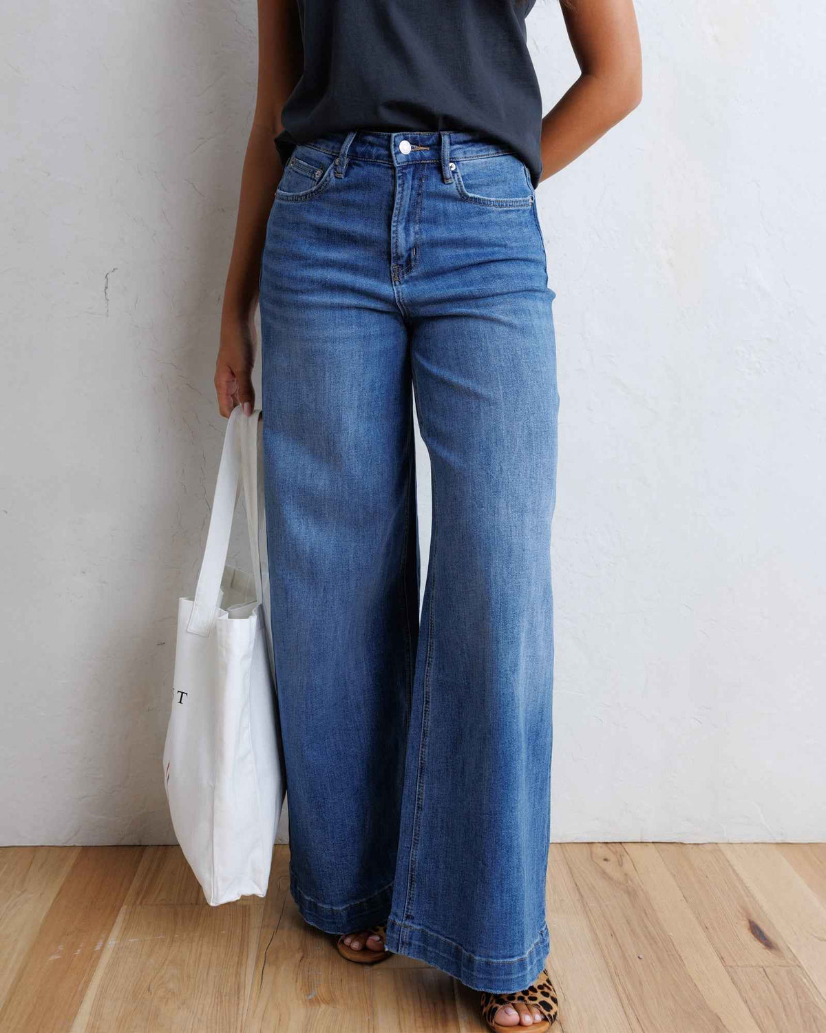Super High Wide Leg Slouchy Wash