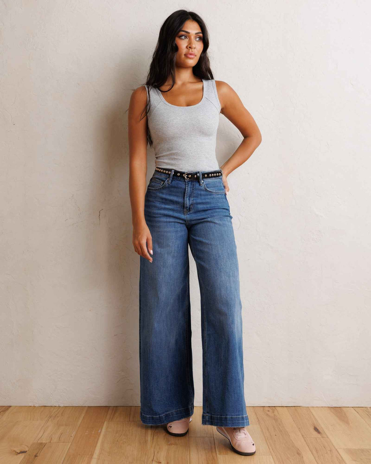 Super High Wide Leg Slouchy Wash