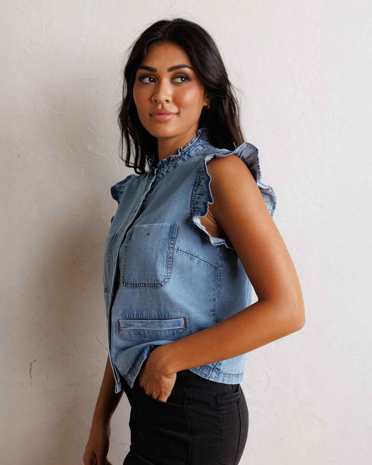 Day To Day Denim Vest