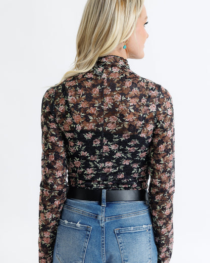 Floral Lace Layering Top