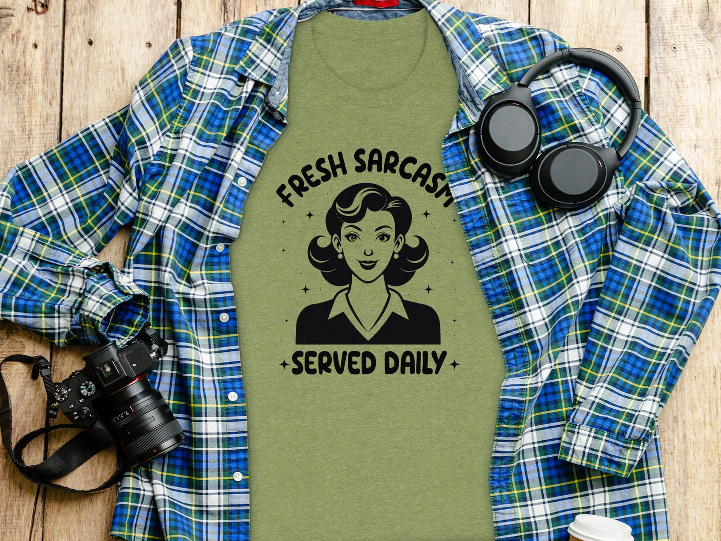 Fresh Sarcasm Served Daily Sarcastic Woman Graphic T-Shirt