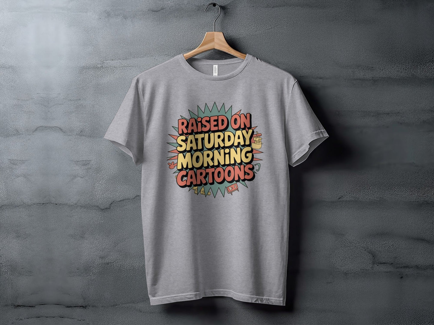 Raised On Saturday Morning Cartoons Funny T-Shirt