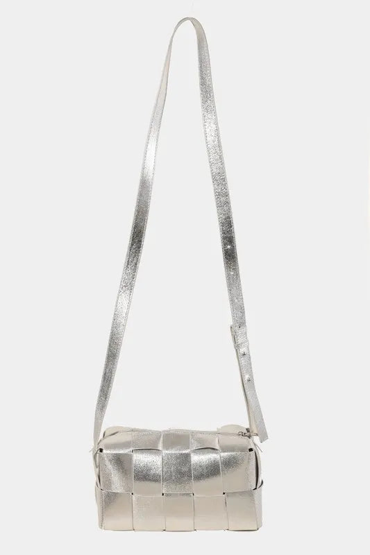 Fame Woven Crossbody Bag With Adjustable Strap For All Looks