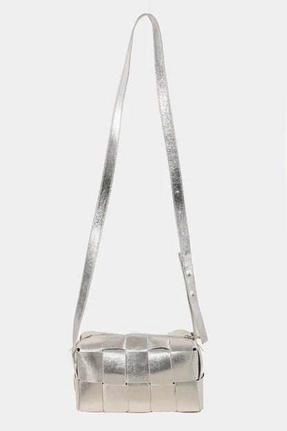 Fame Woven Crossbody Bag With Adjustable Strap For All Looks