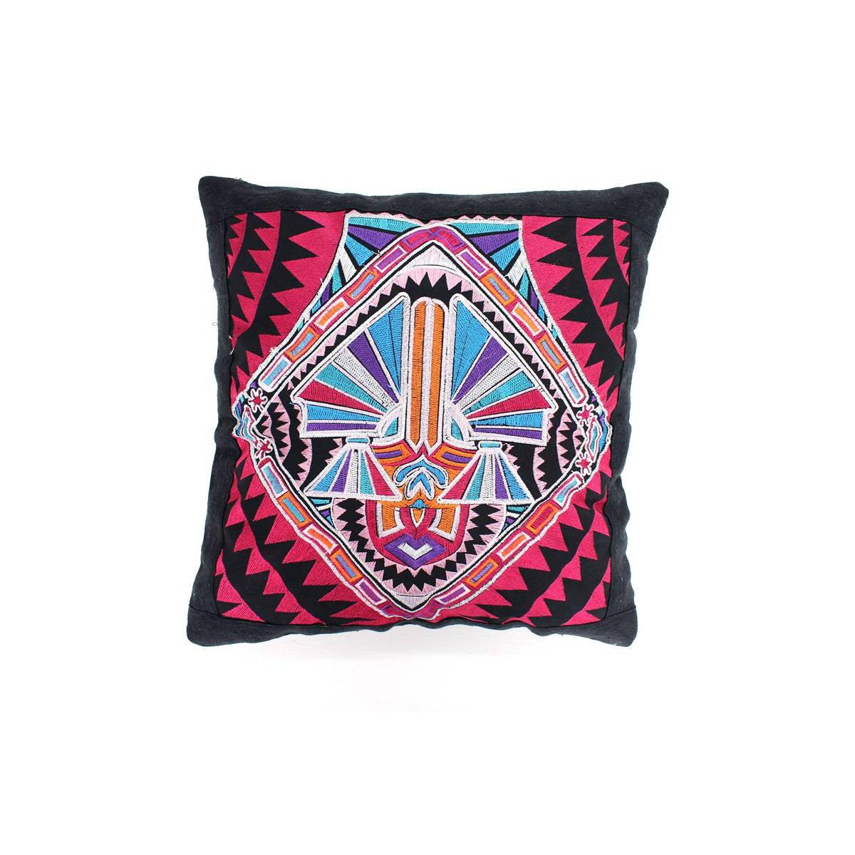 Diamond Flower Embroidered Pillow Cover - Thailand