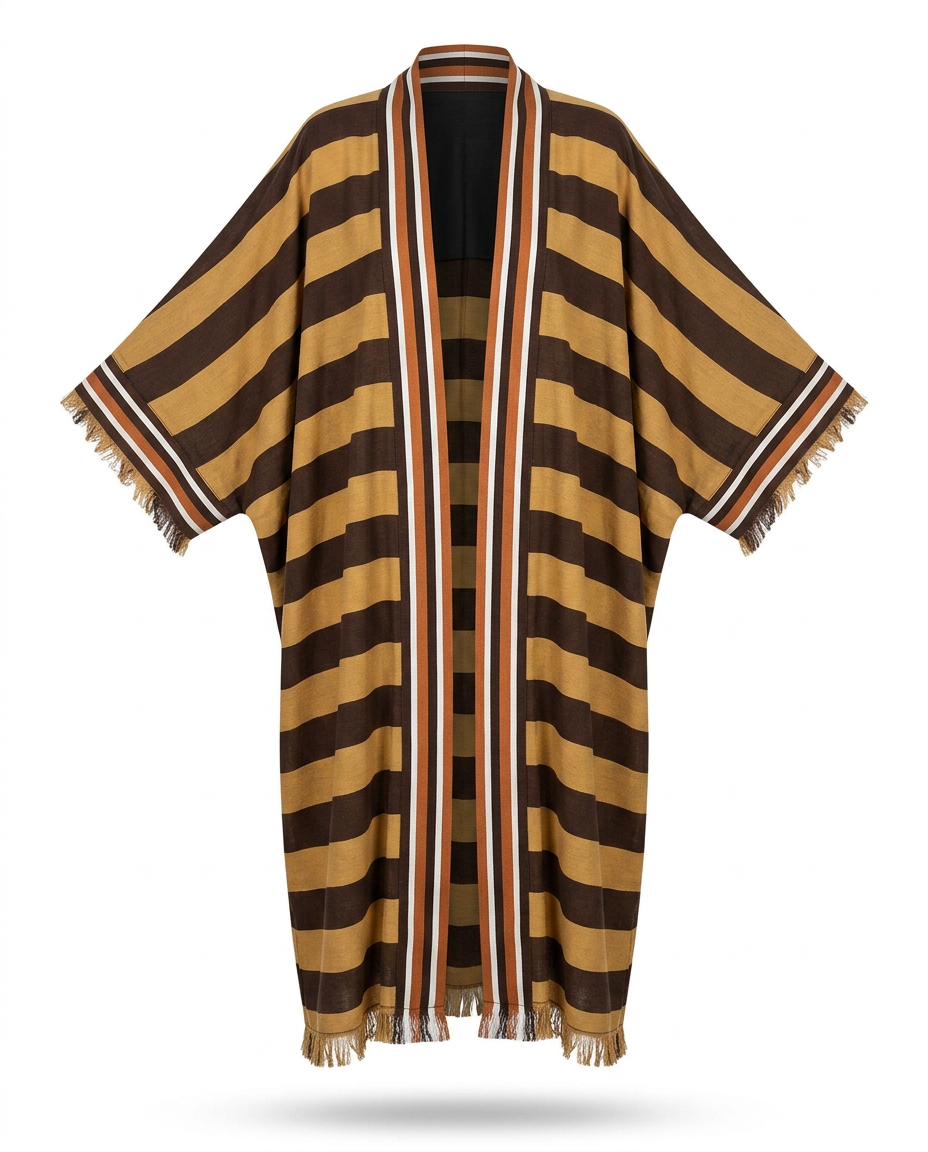 Wanderlust Striped Boho Kimono