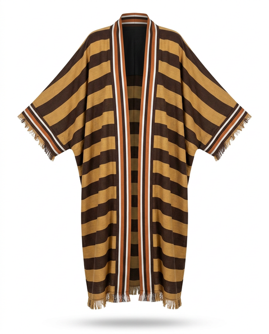 Wanderlust Striped Boho Kimono