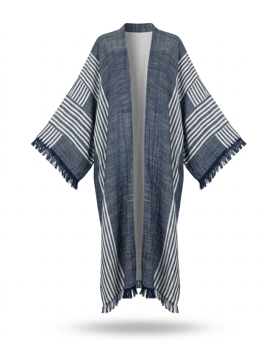 Boundless Striped Boho Kimono