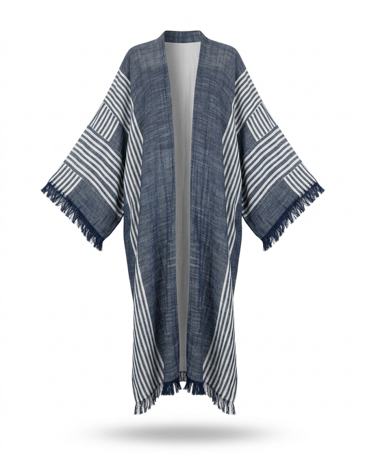 Boundless Striped Boho Kimono