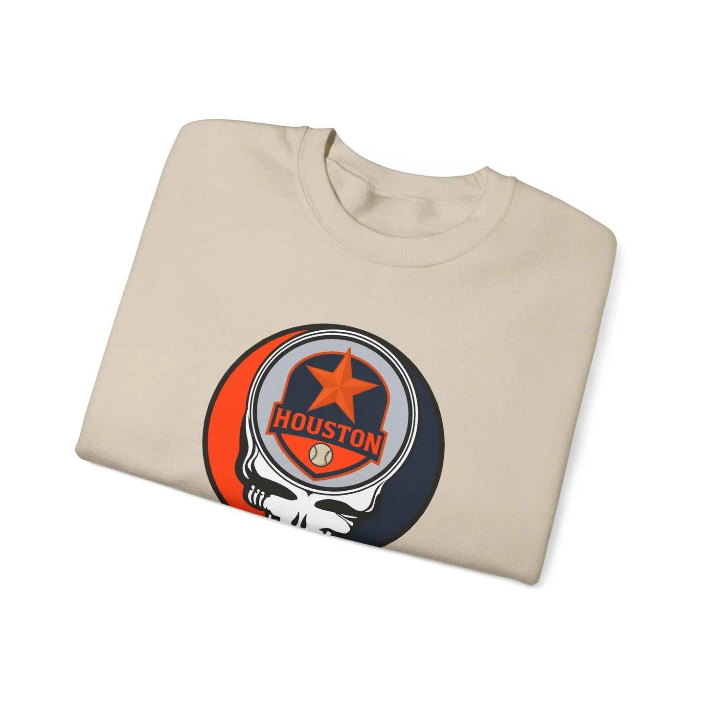 Houston Astros Original Stealie Grateful Dead Crewneck Grateful Dead Sweatshirt