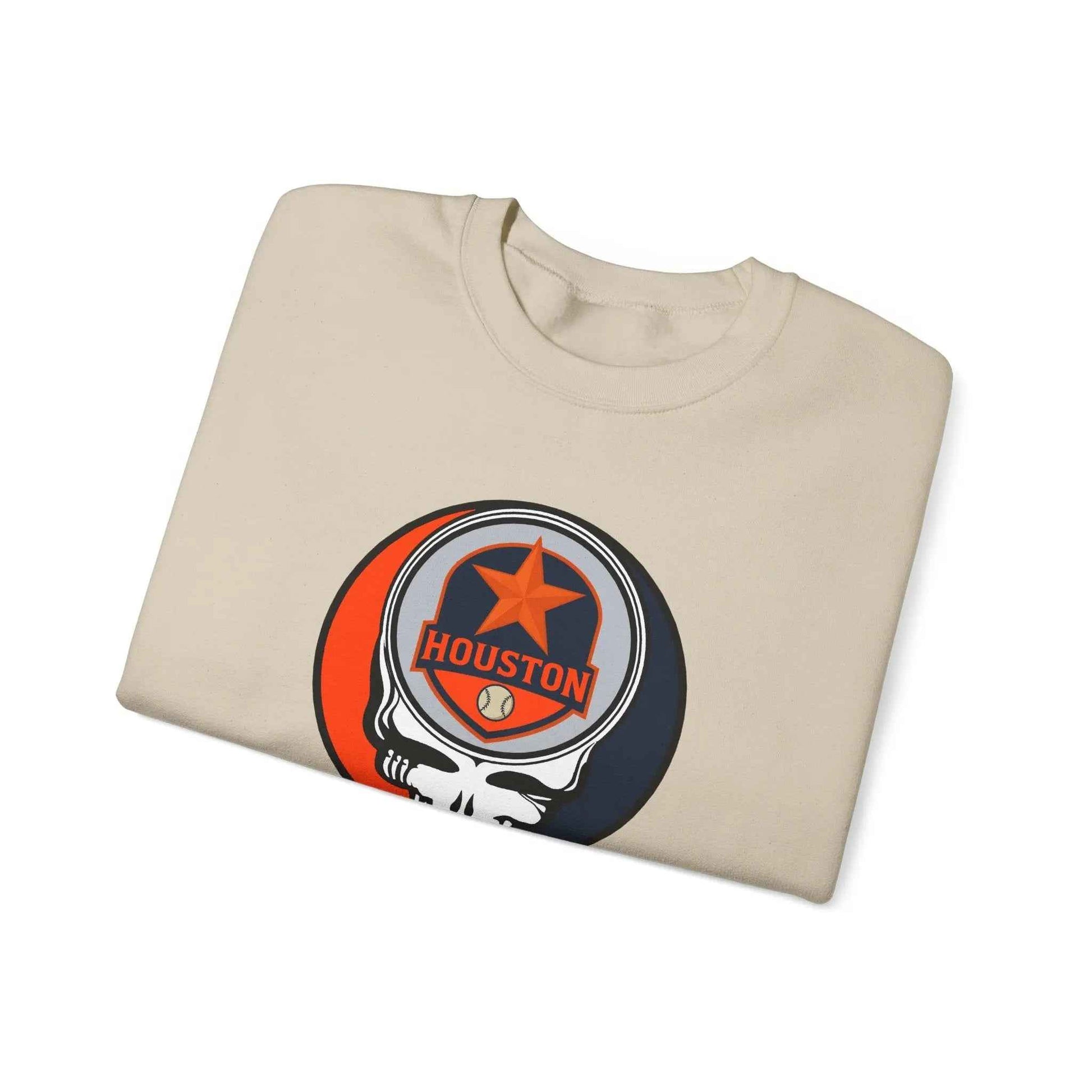 Houston Astros Original Stealie Grateful Dead Crewneck Grateful Dead Sweatshirt