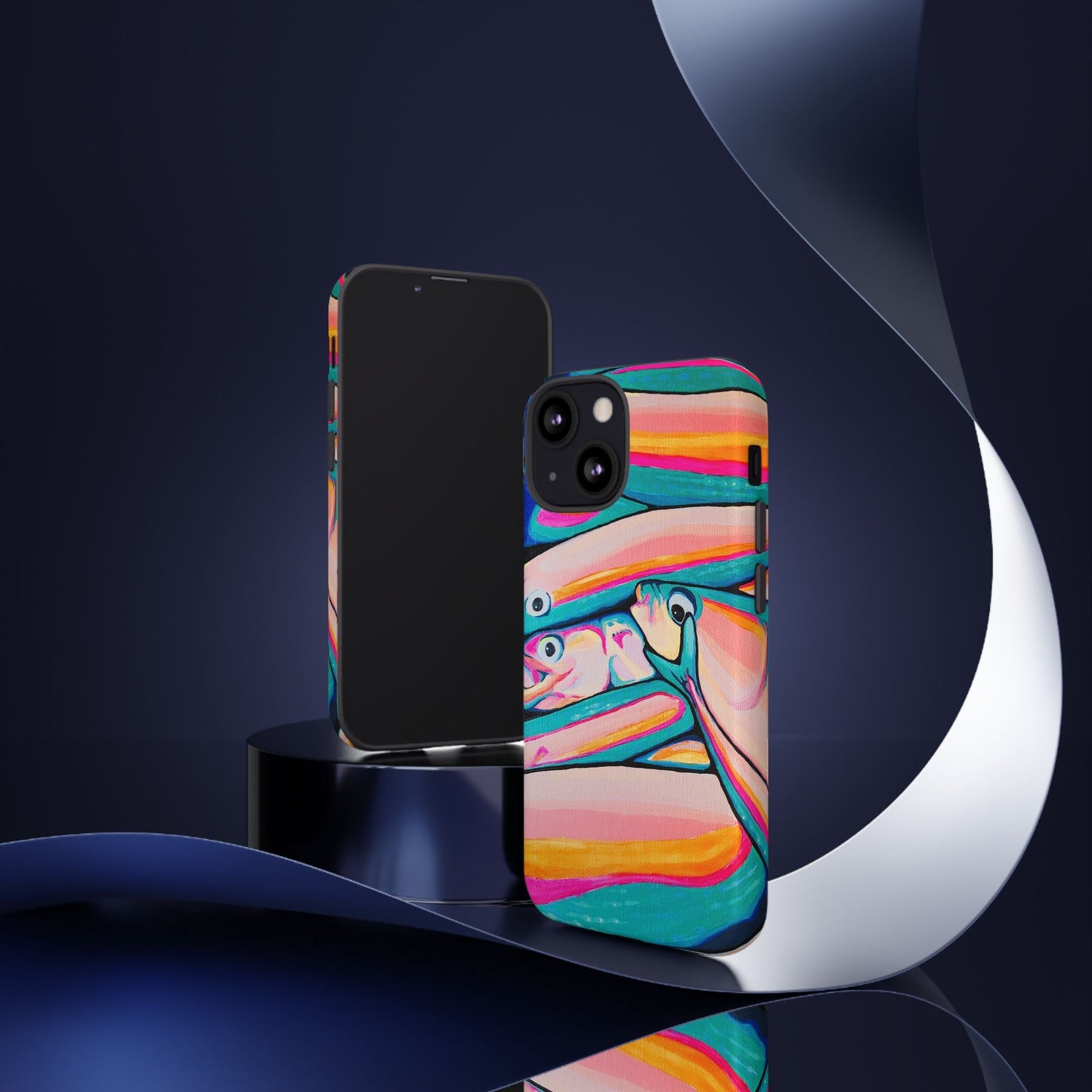 Neon Fish Tough Phone Case