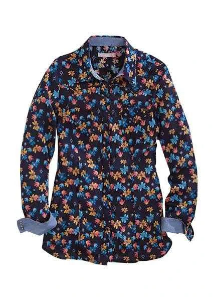 Tin Haul 1425 Firefly Floral (Black) - Women's Western Shirt