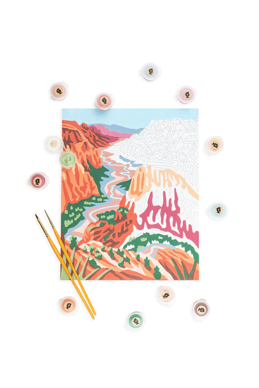 Zion National Park | 8x10 paint-by-number kit