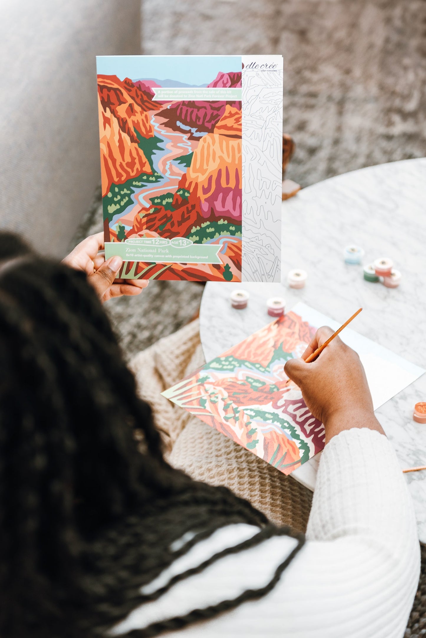 Zion National Park | 8x10 paint-by-number kit