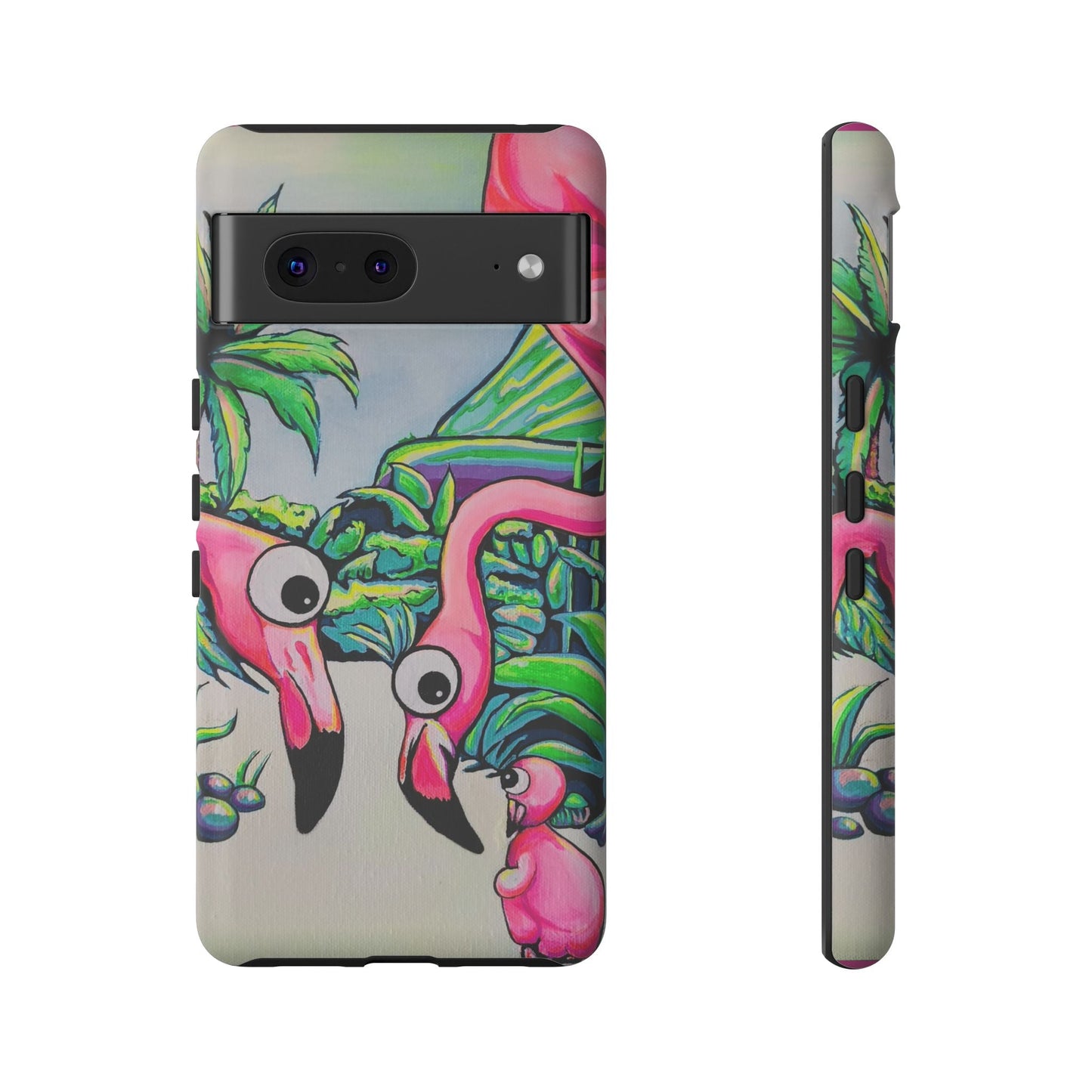 Cyclops Flamingo Family Tough Phone Case