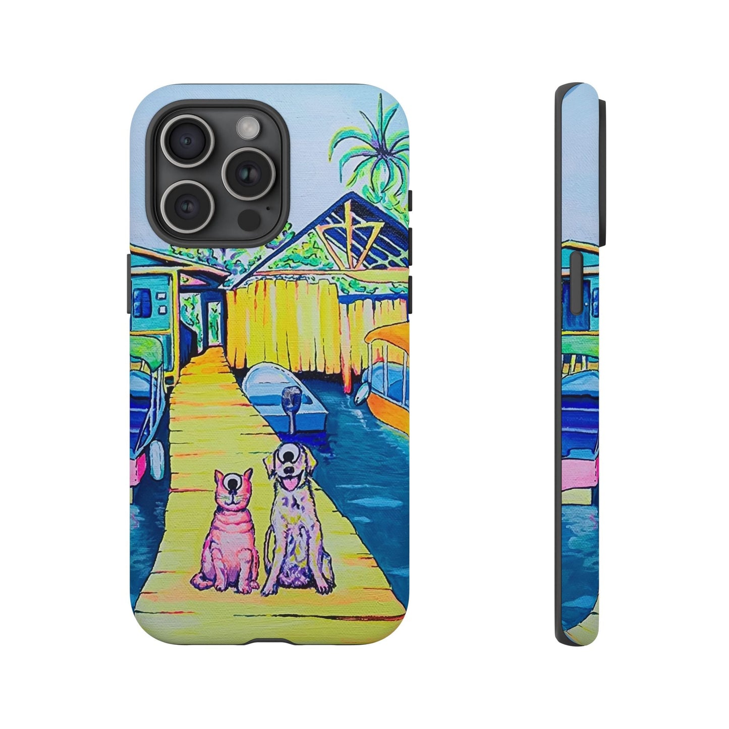 Cyclops Cat and Dog in Bocas Tough Phone Case