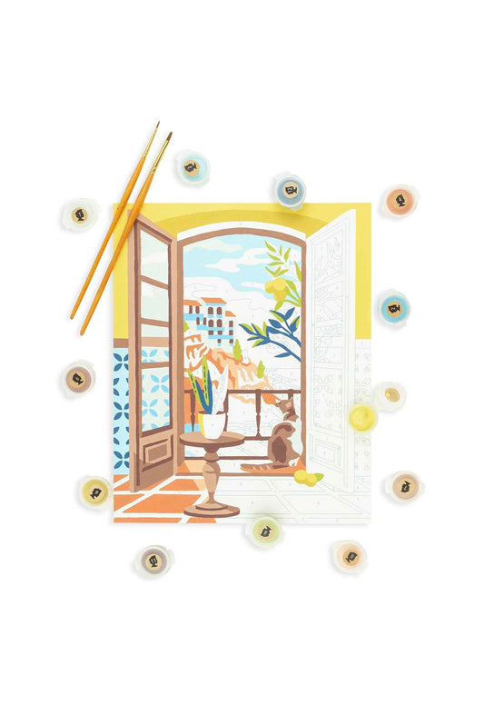 Coastal Catnap | 8x10 paint-by-number kit
