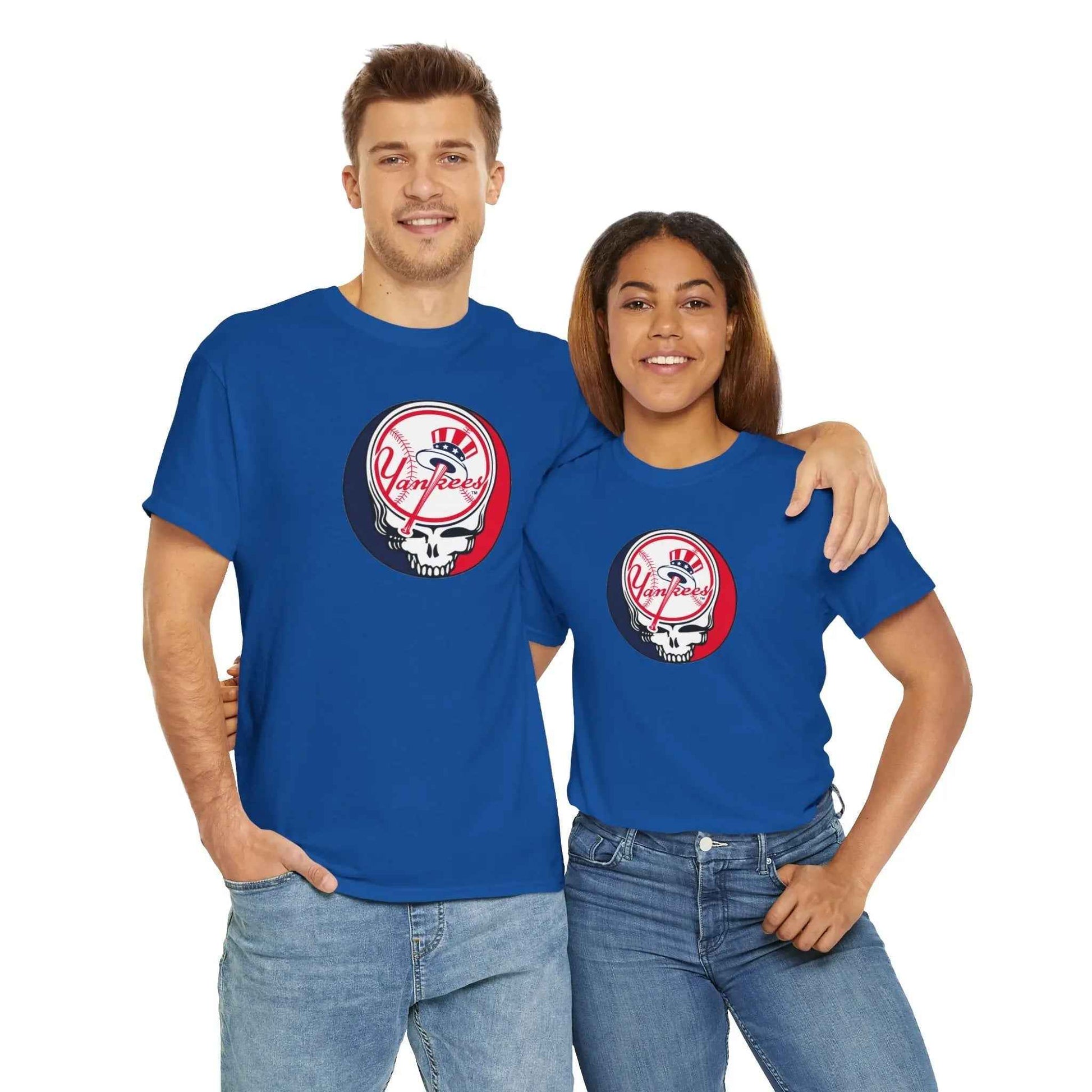 New York Yankees Logo Stealie Grateful Dead T-Shirt