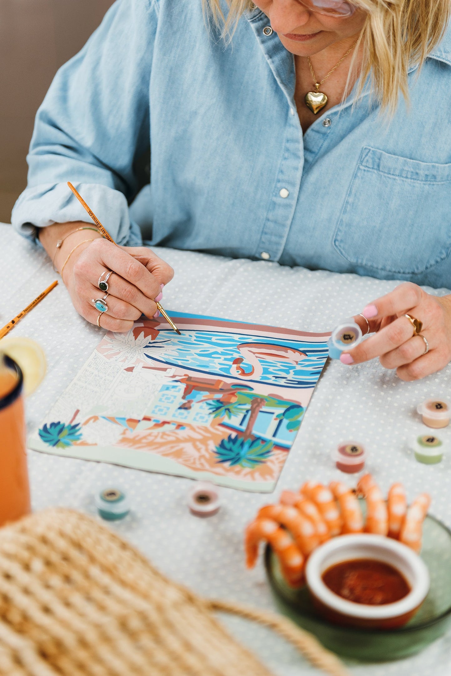 Mid-Mod Mirage | 8x10 paint-by-number kit