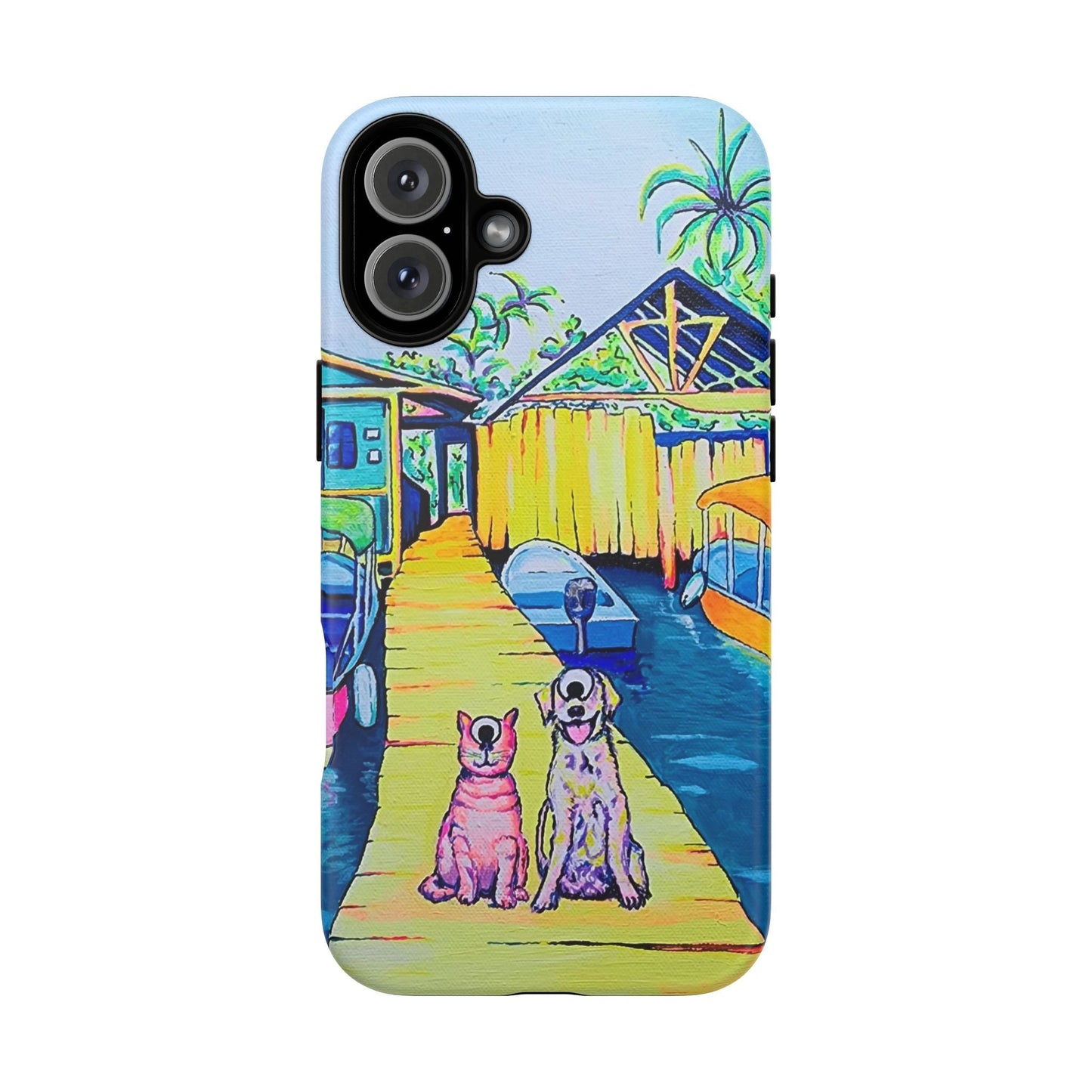 Cyclops Cat and Dog in Bocas Tough Phone Case