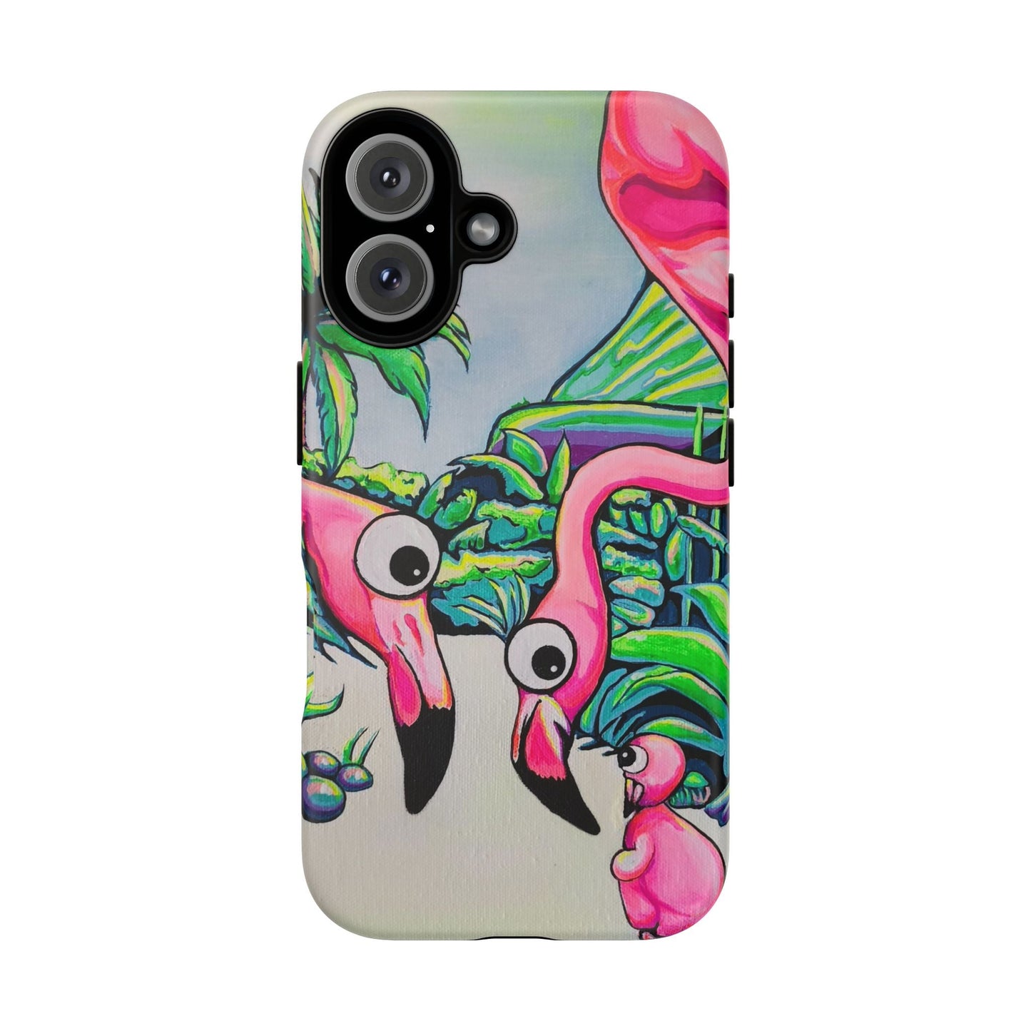 Cyclops Flamingo Family Tough Phone Case