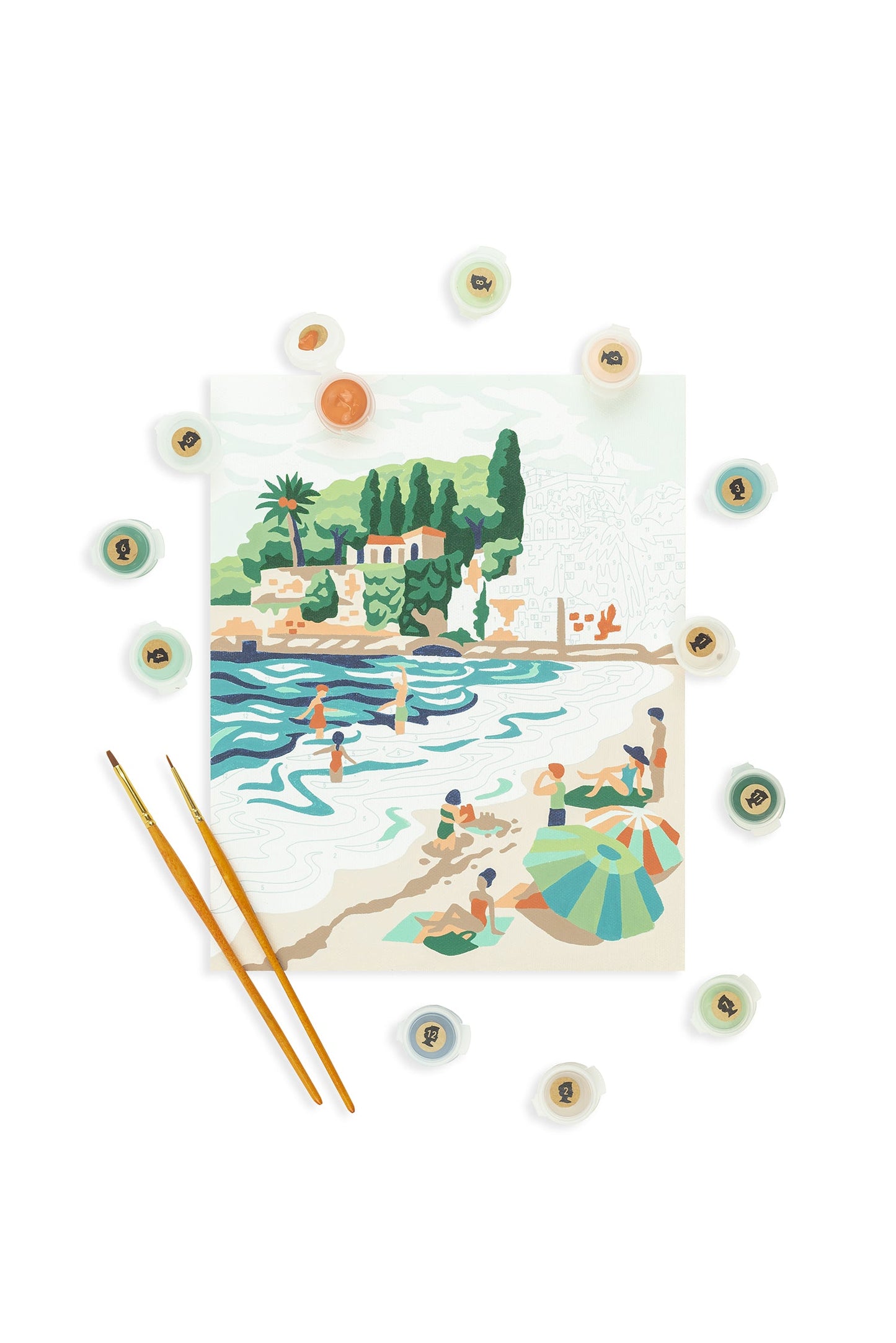 Riviera Romp | 8x10 paint-by-number kit