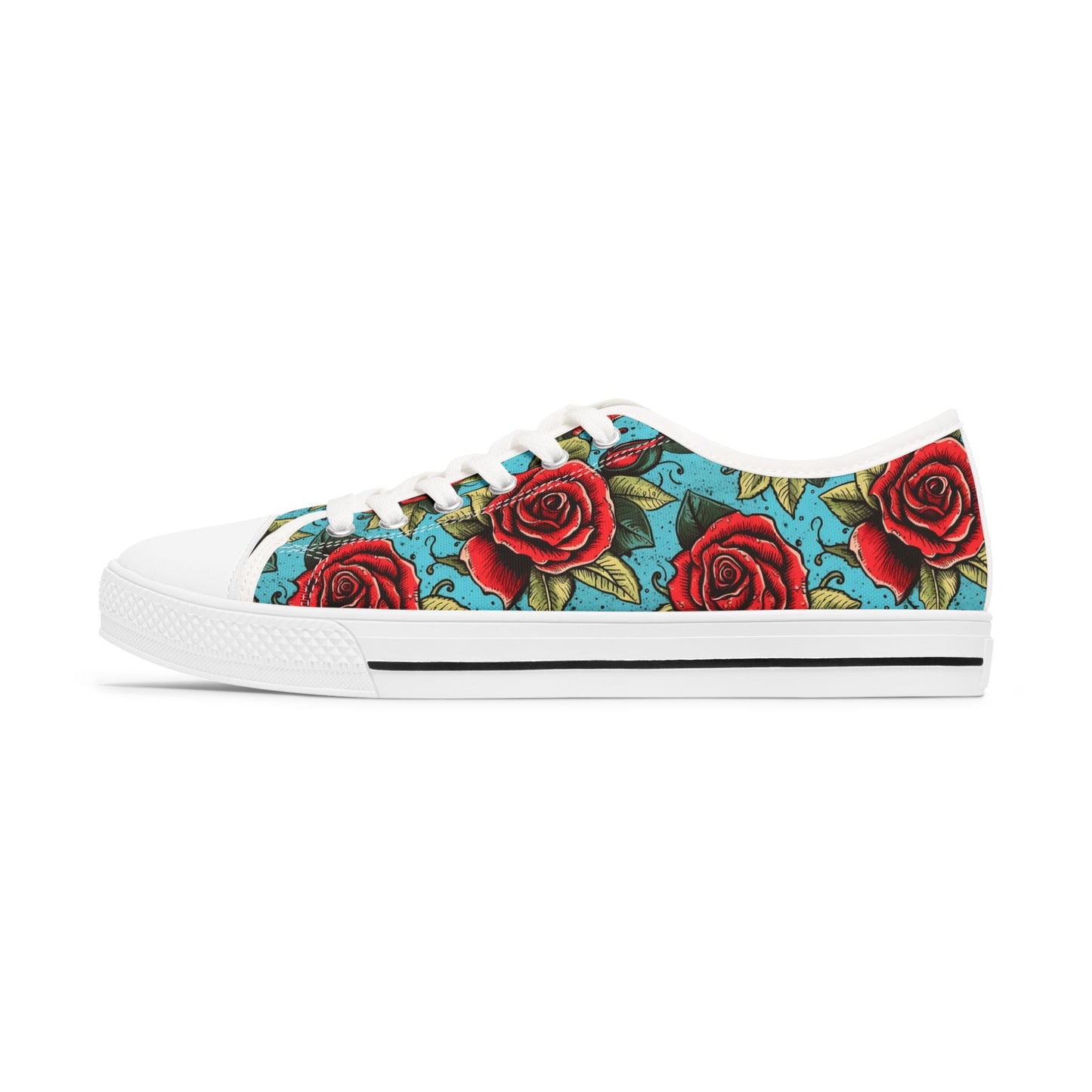 Rose Tattoo Low Top Sneakers