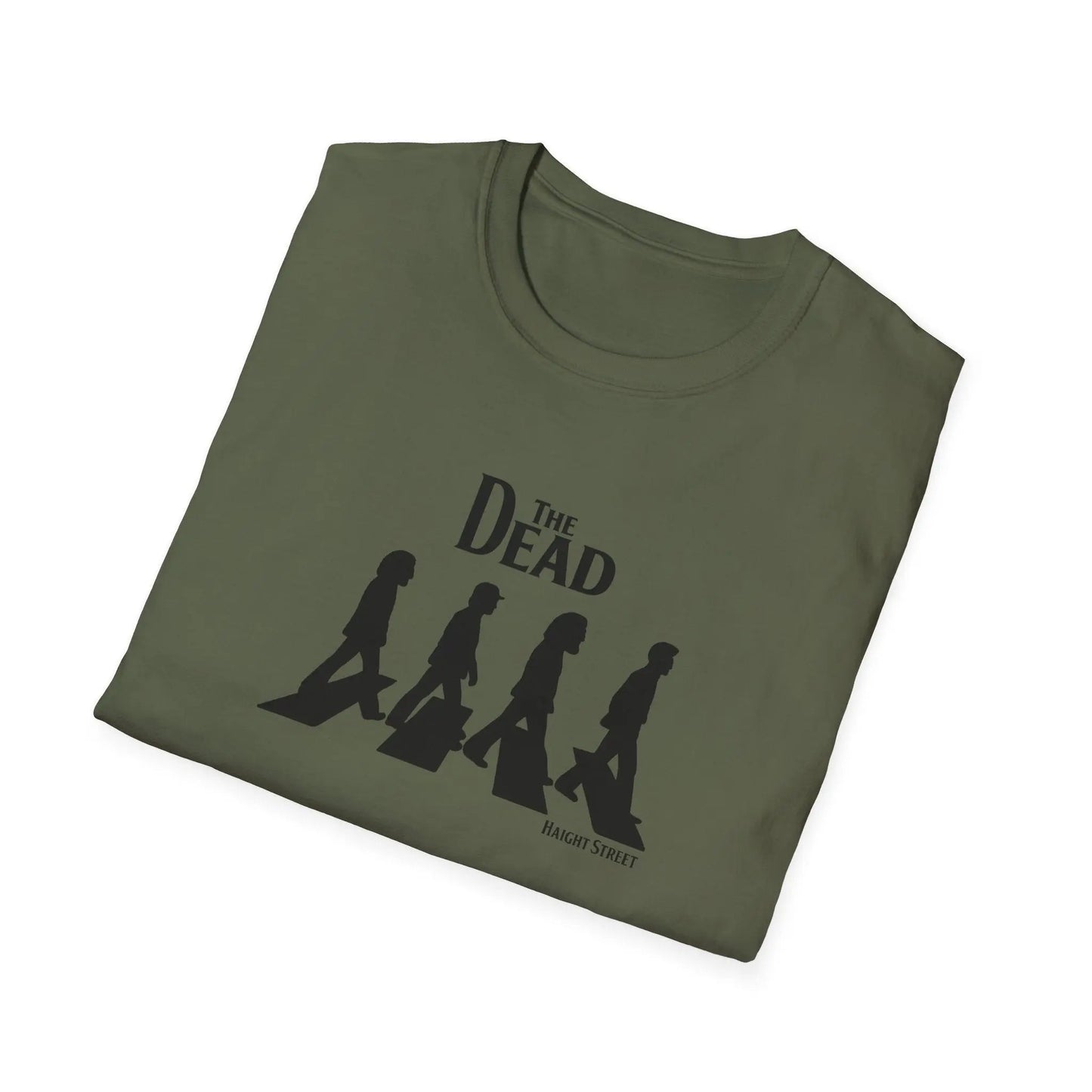 "Jerry Road" Haight Street Crosswalk Silhouettes Grateful Dead T-Shirt