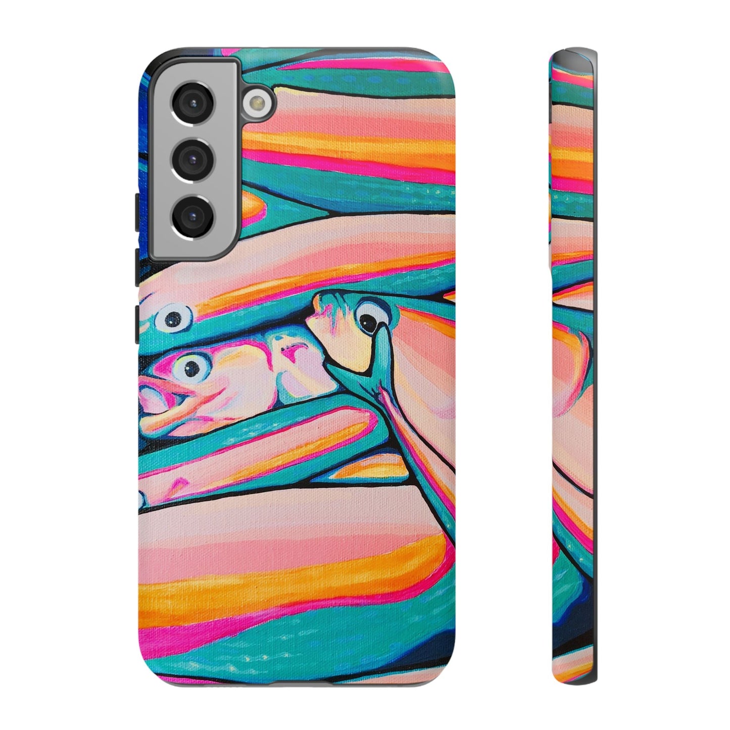 Neon Fish Tough Phone Case