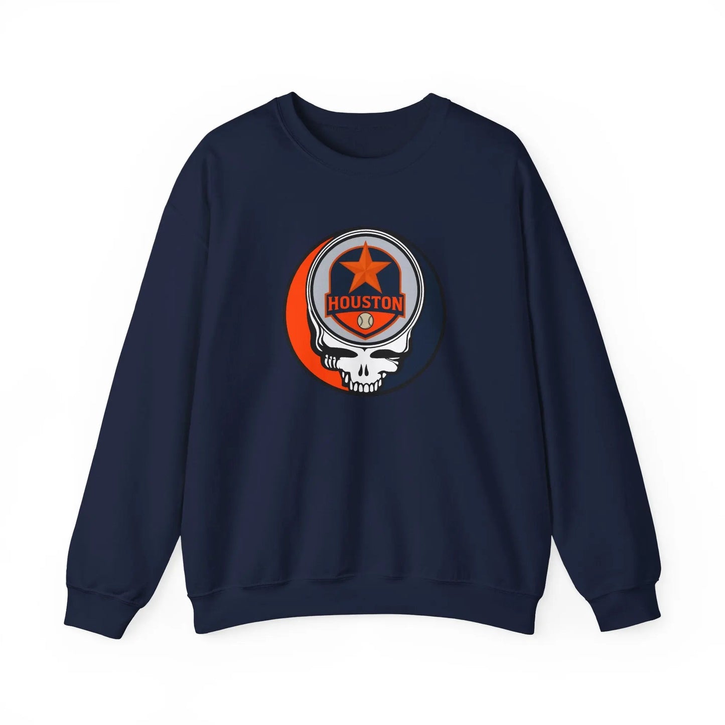 Houston Astros Original Stealie Grateful Dead Crewneck Grateful Dead Sweatshirt