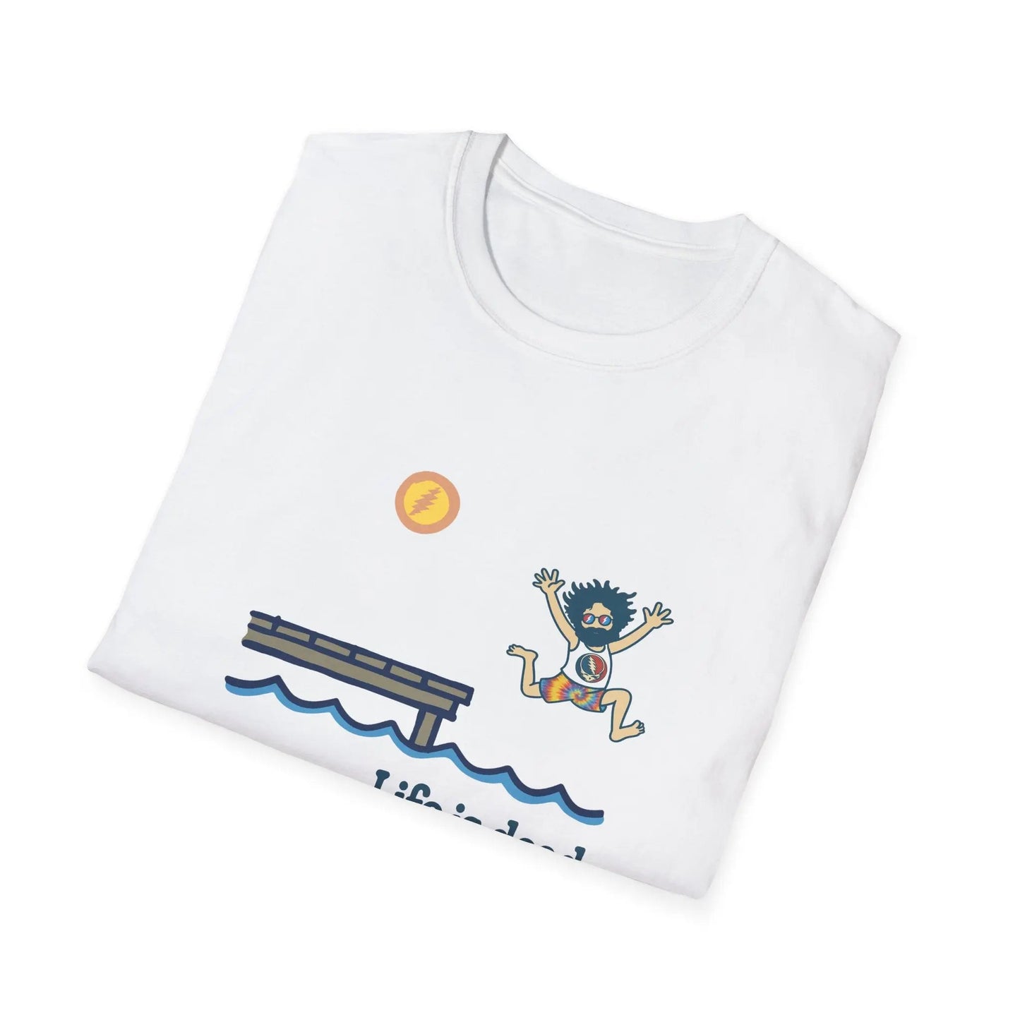 Life is dead.® Jerry's Playin' At the Lake Grateful Dead T-Shirt