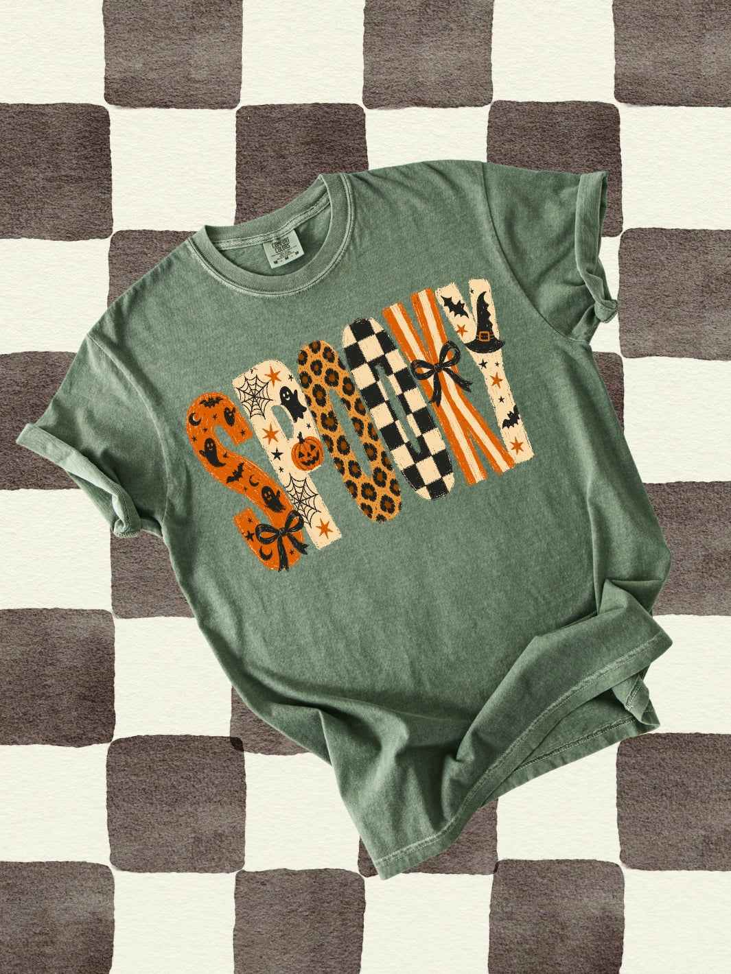 Retro Spooky Halloween Comfort Colors Graphic Tee