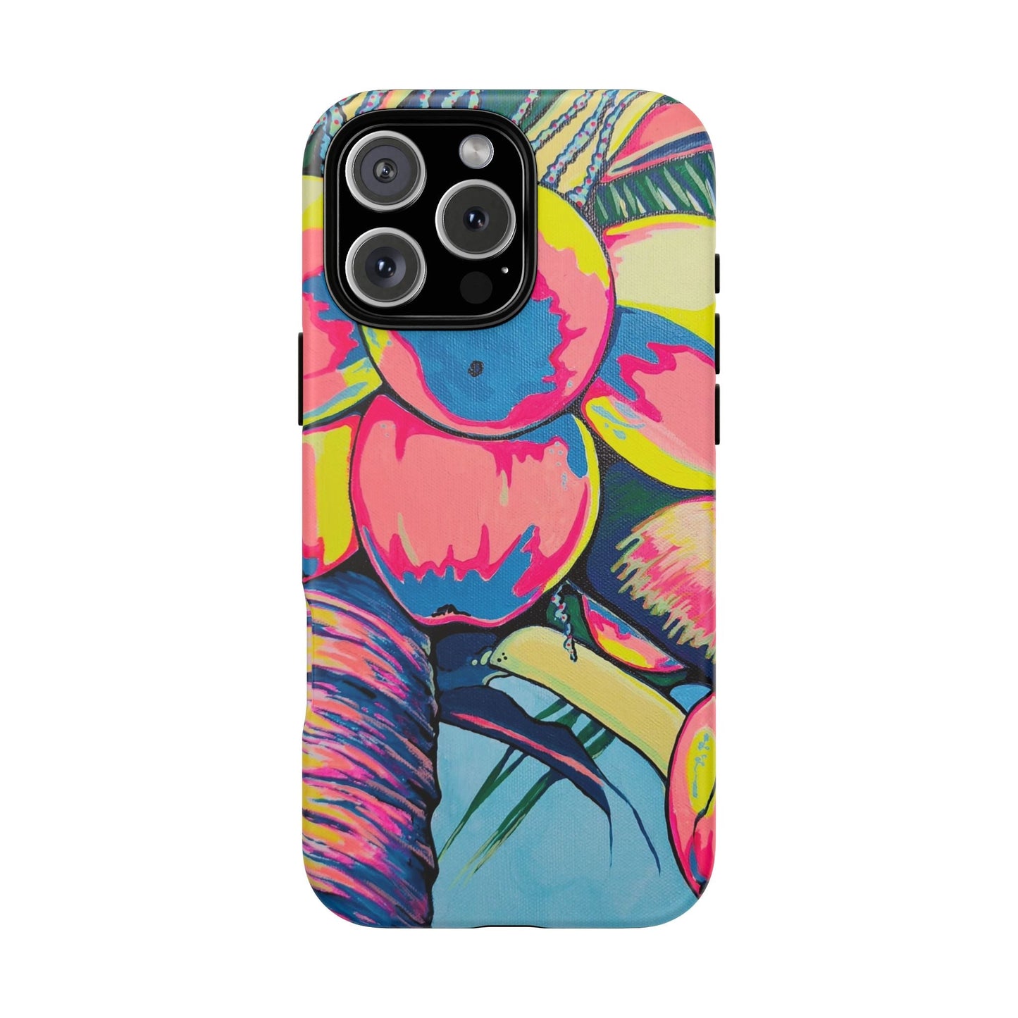 Neon Coconuts Tough Phone Case